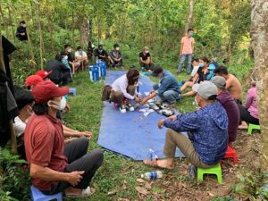 Triệt xóa hàng loạt tụ điểm đánh bài trong rừng trồng cao su tại Đồng Nai